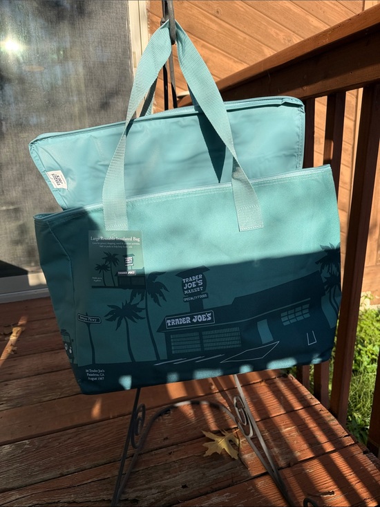 Trader Joe'S Handbags - Trader Joe’s NWT Huge ~Teal Reusable Shoppers Insulated Tote 2026